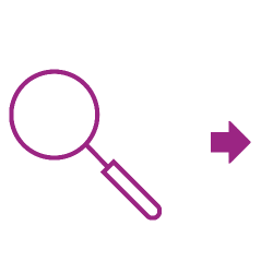 Recherche icône violet Recherche icône violet